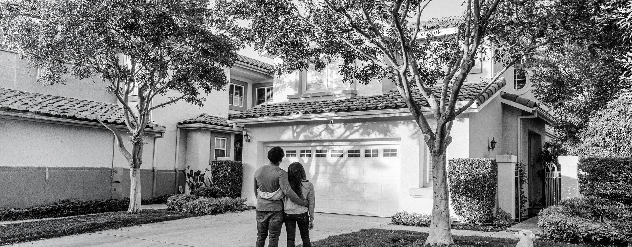 Home buyers looking at home