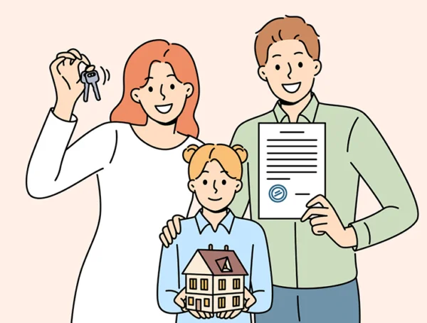 family buy home 600x454