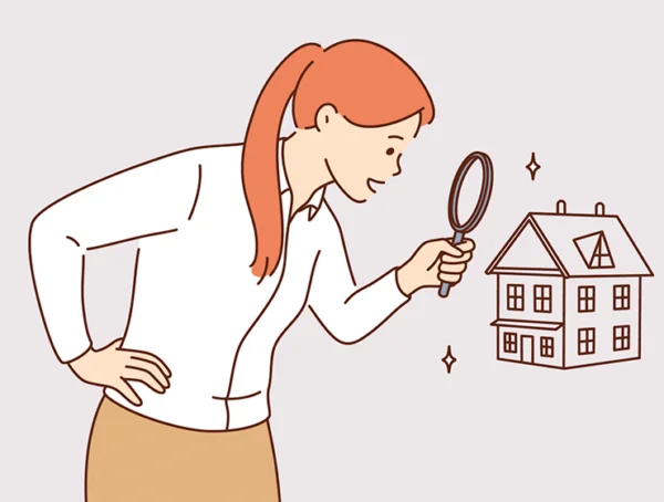 lady searches home 600x454